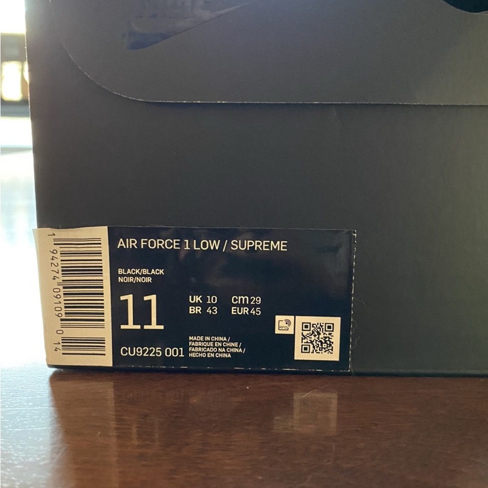 Black af1 supreme